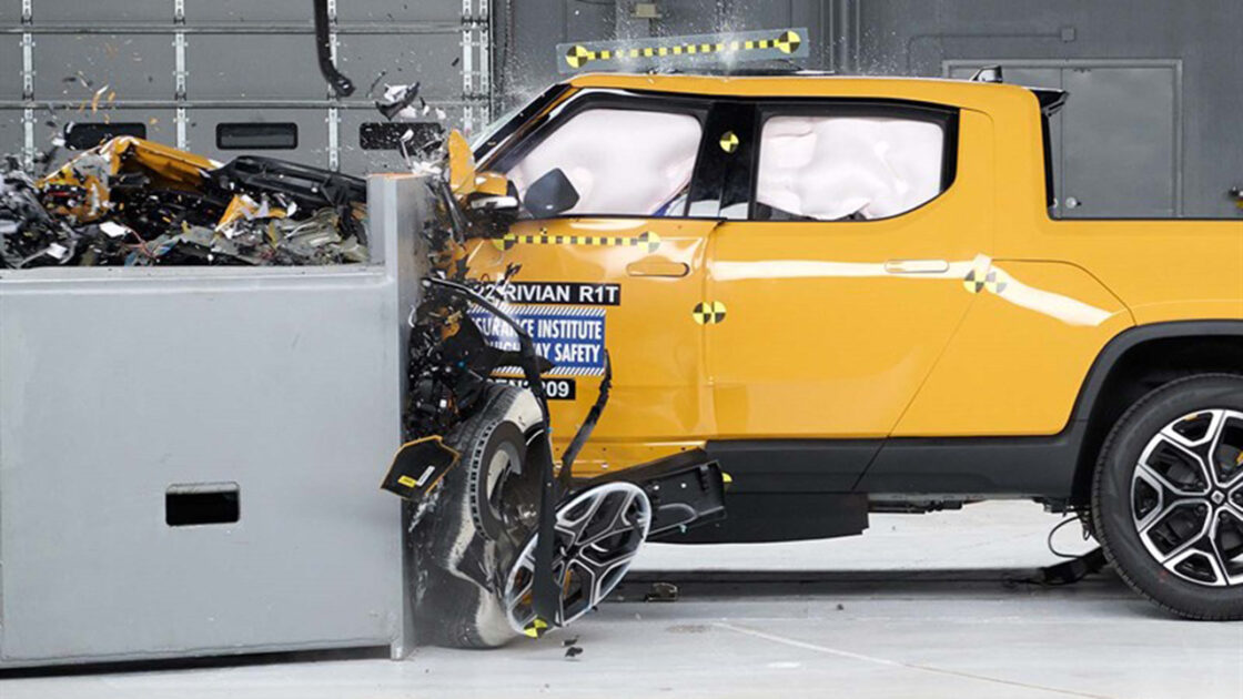 Rivian R1T crash test