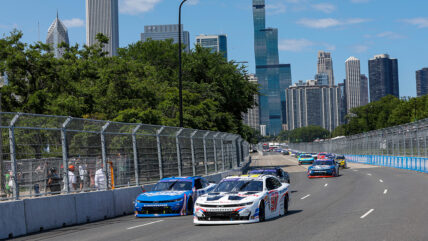 Shane Van Gisbergen and Kyle Larson in Chicago