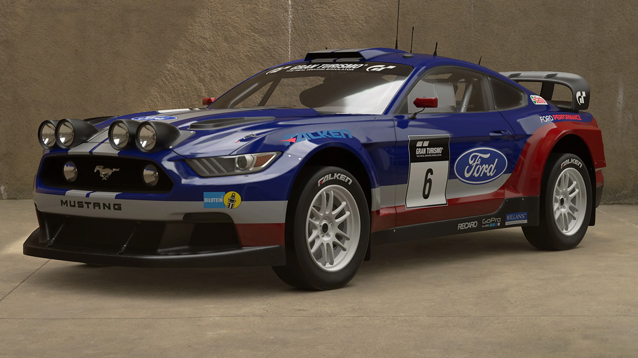 Ford Mustang Gran Turismo 7 rally car