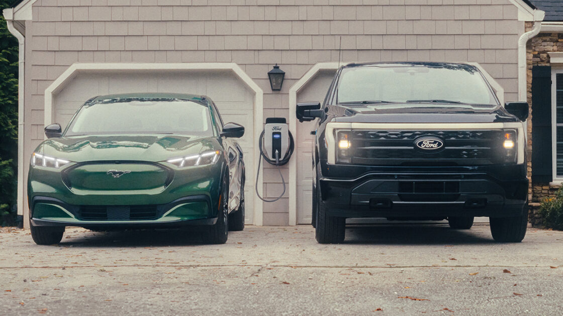 Ford Mustang Mach-E and F-150 Lightning charging