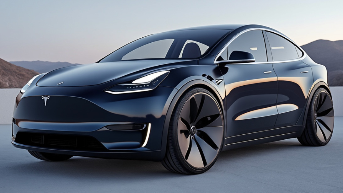 Grok Tesla Model Y rendering