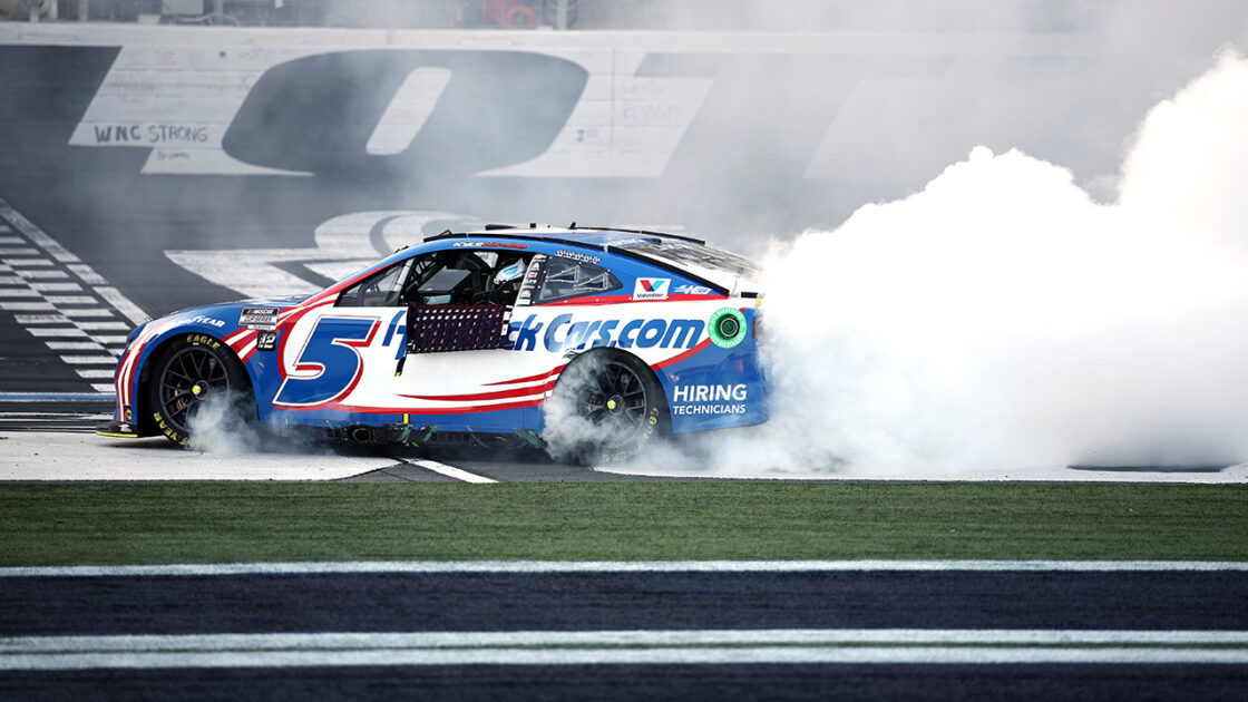 Kyle Larson at the Charlotte Roval