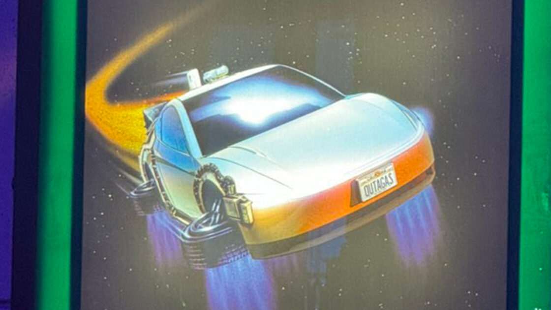 Tesla's Robotaxi as the Back to the Future car.