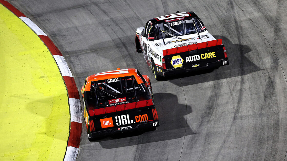 Taylor Gray and Christian Eckes at Martinsville