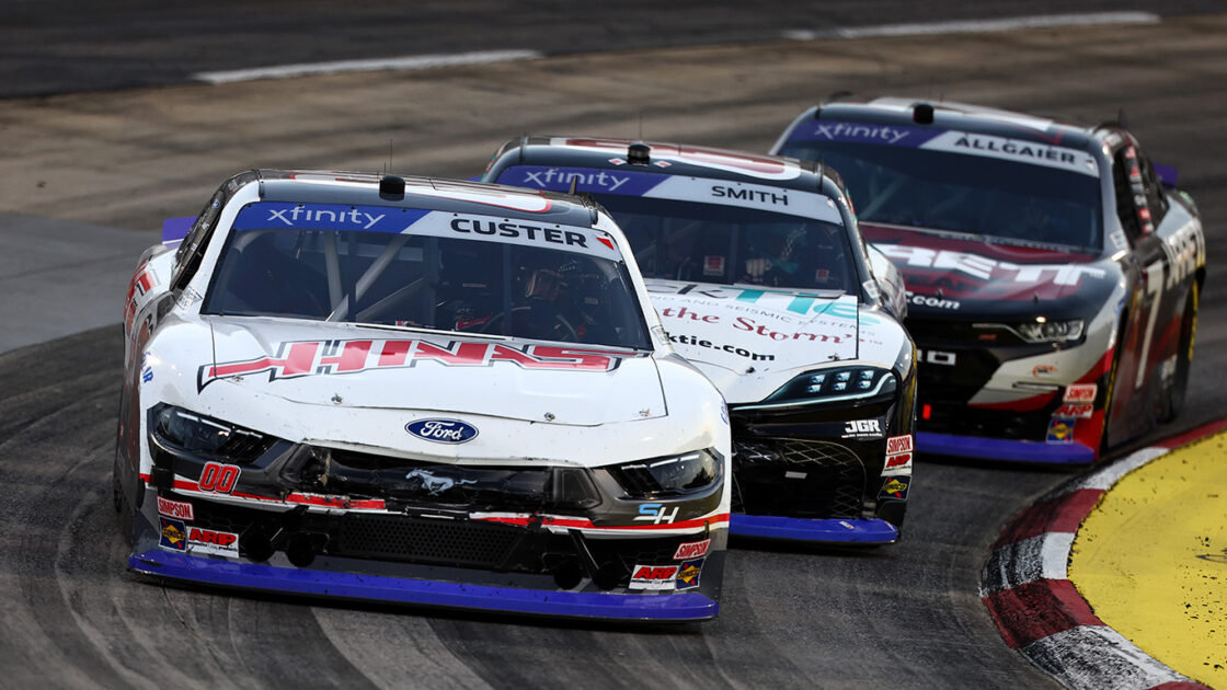 Cole Custer leads Chandler Smith at Martinsville