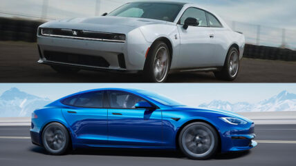 Dodge Charger Daytona and Tesla Model S