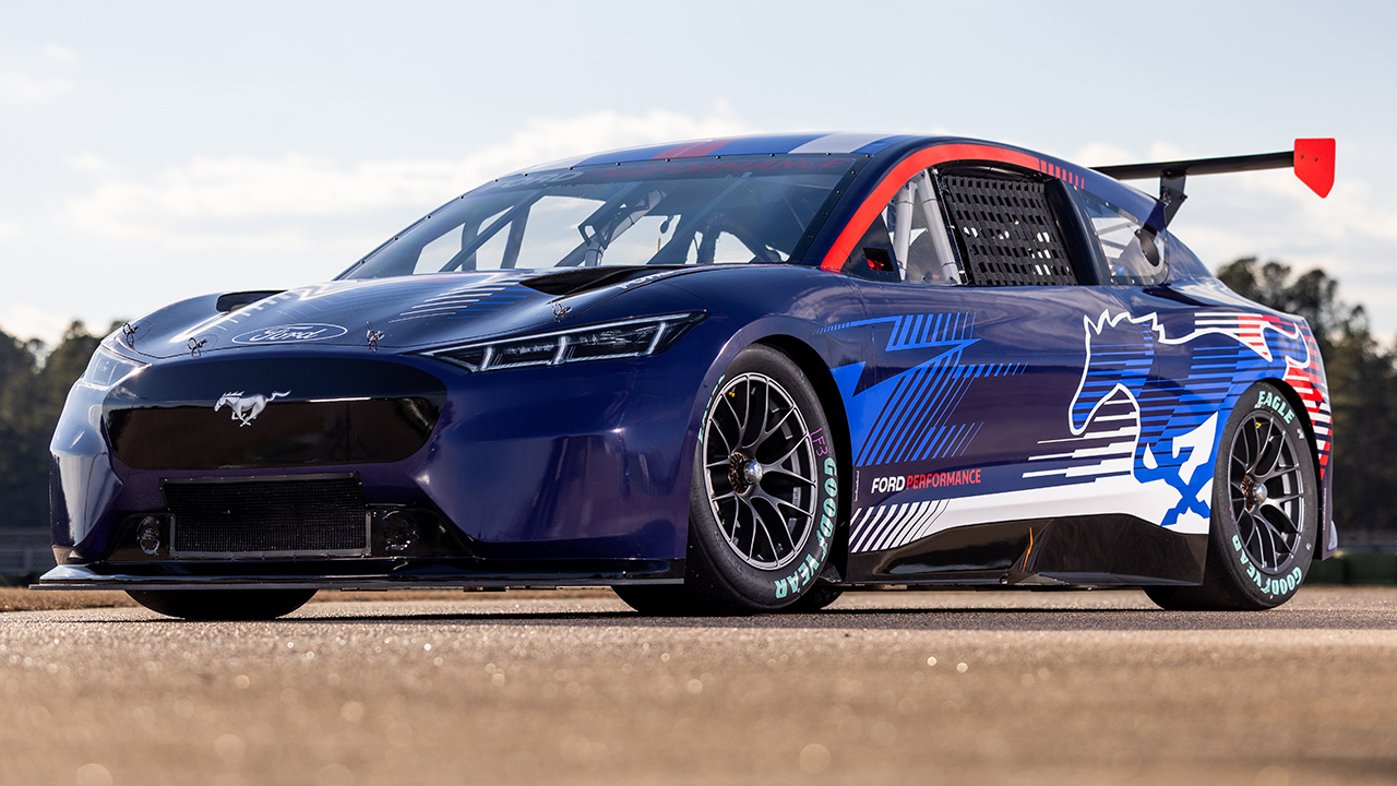 Ford Mustang Mach-E electric NASCAR demonstrator