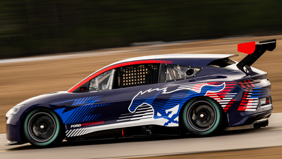 Ford Mustang Mach-E electric NASCAR demonstrator