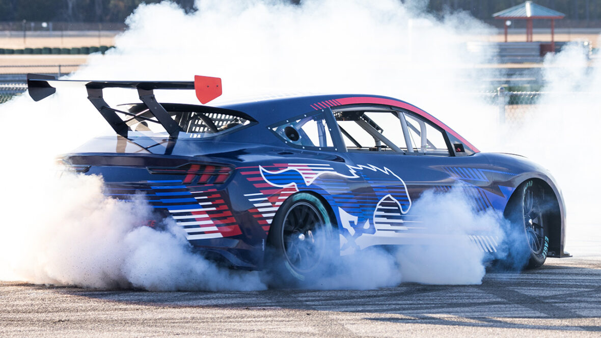 Ford Mustang Mach-E electric NASCAR demonstrator