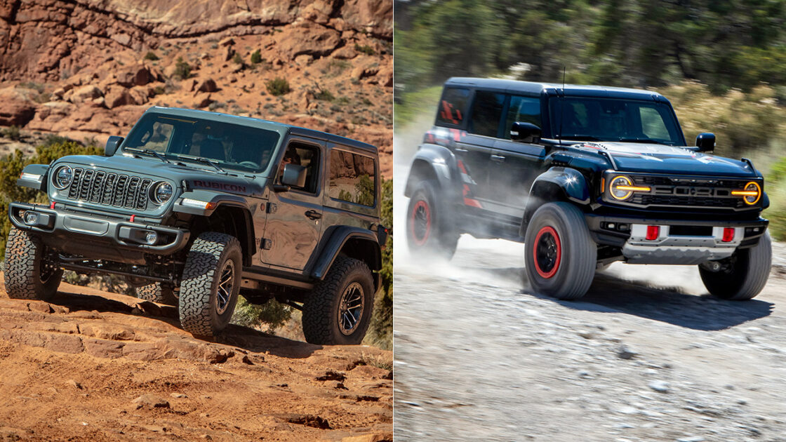 Jeep Wrangler and Ford Bronco