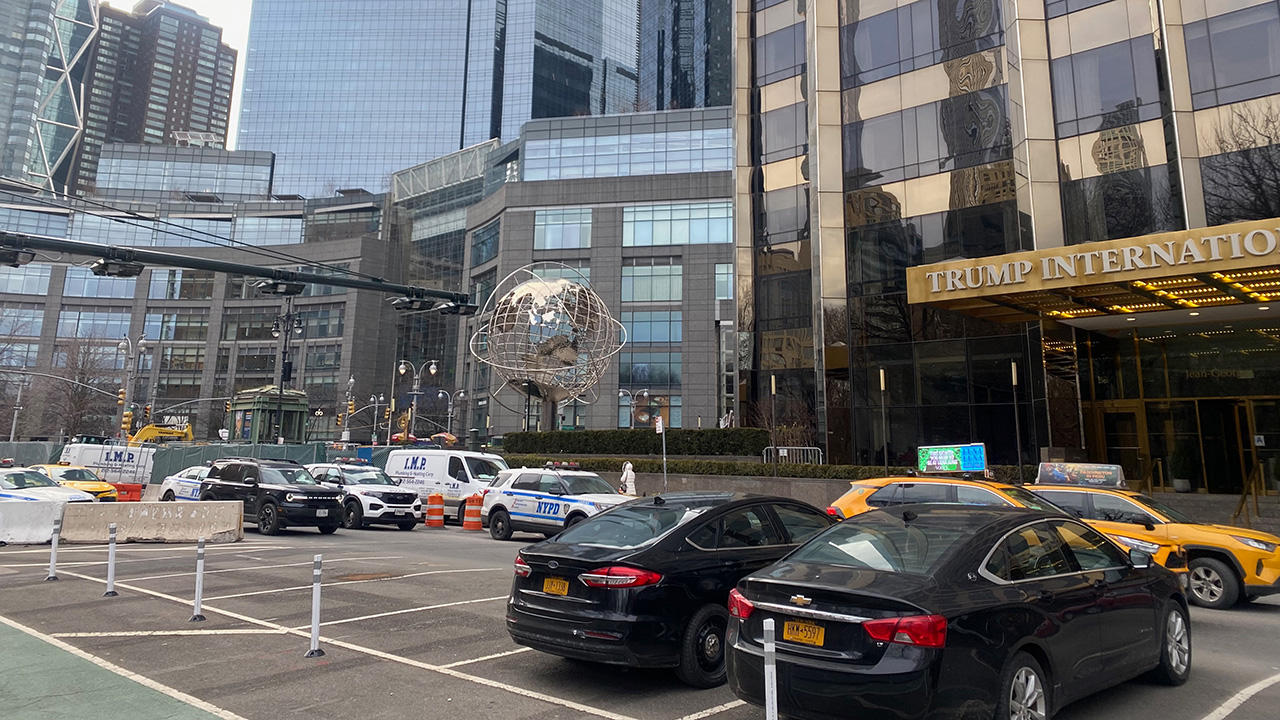 Congestion Zone Cameras Outside The Trump International Hotel