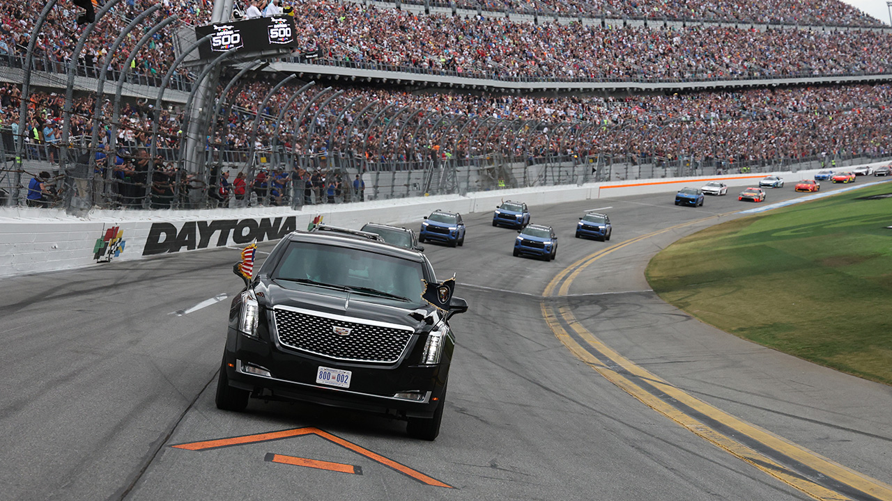 The Beast Crossing The Start/Finish Line At Daytona