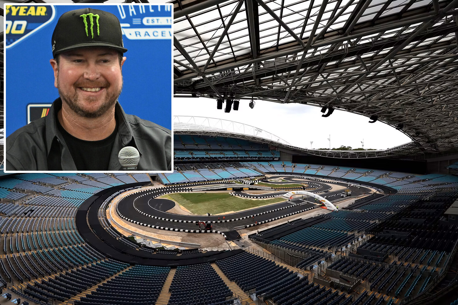 Kurt Busch And The ROC Accor Stadium Track