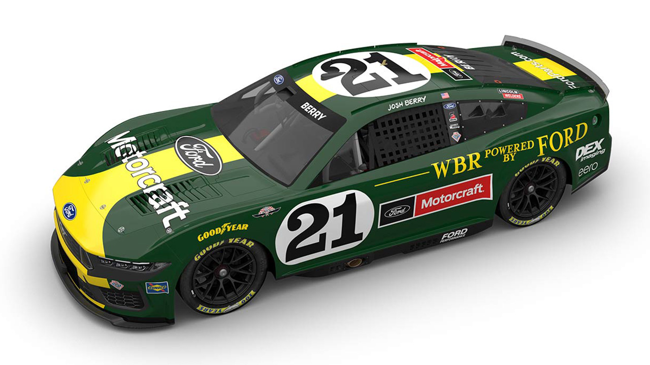 Wood Brothers Racing's Darlington Throwback Car