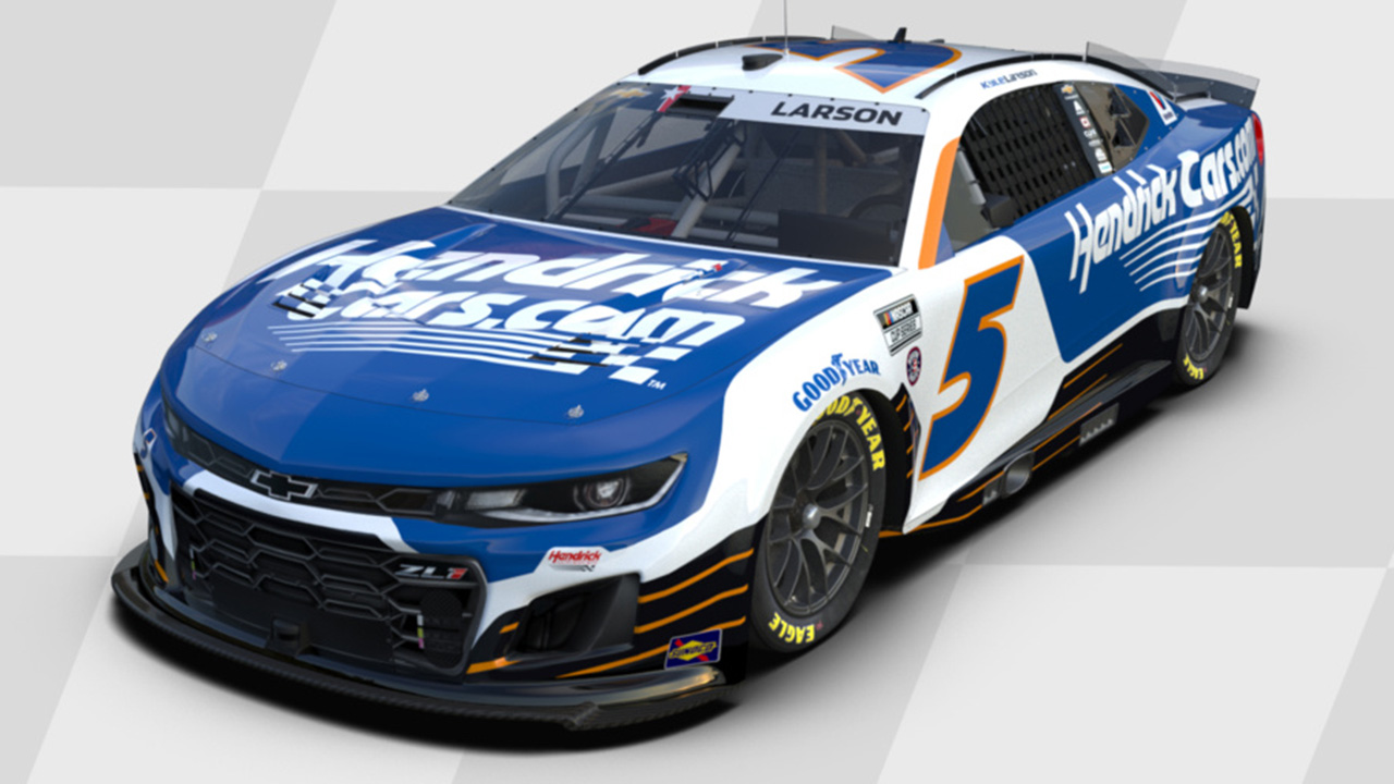 Kyle Larson's Coca-Cola 600 Car