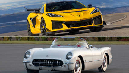 2025 Chevrolet Corvette ZR1 and 1953 Corvette