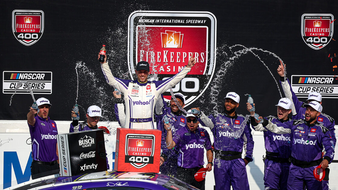 Denny Hamlin at Michigan