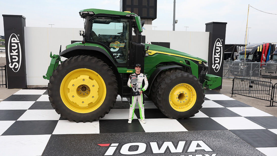 Sam Mayer at Iowa Speedway