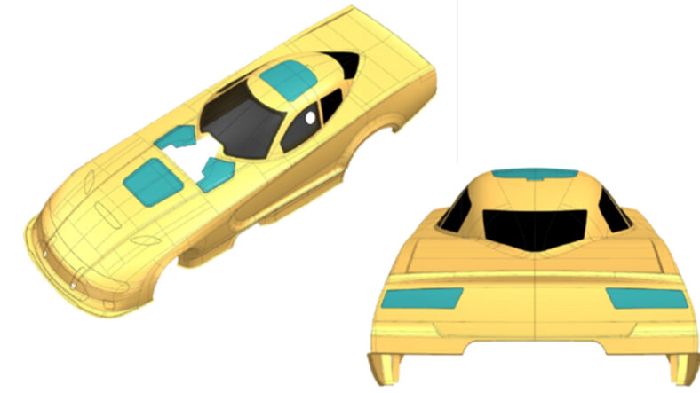 Dodge Charger Funny Car Body