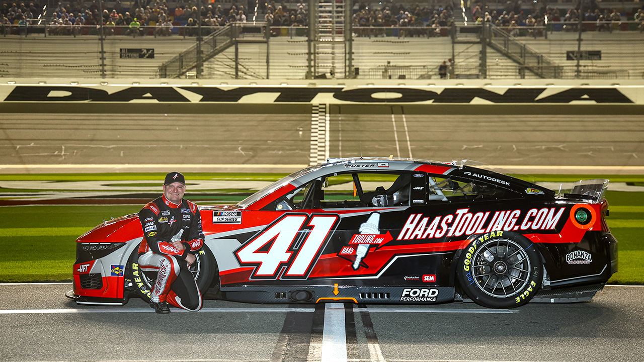 Cole Custer With The Haas Factory Team Ford Mustang