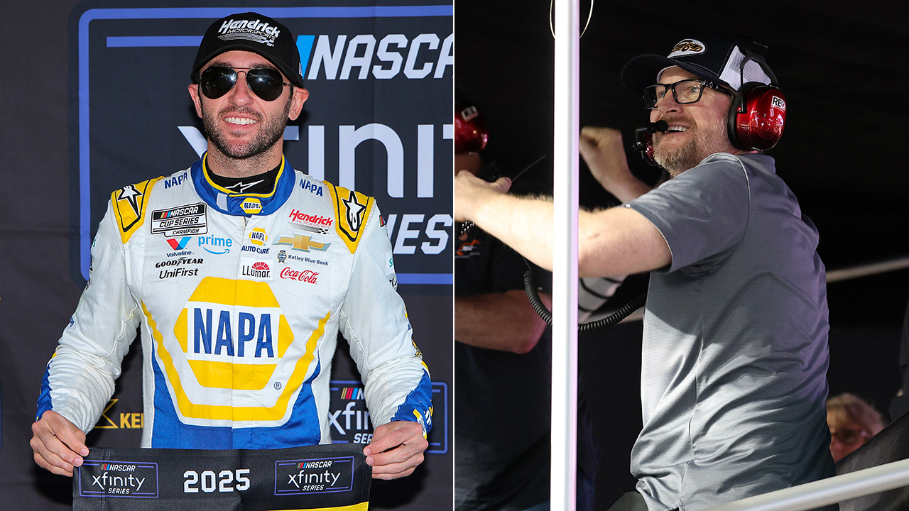 Chase Elliott and Dale Earnhardt Jr.