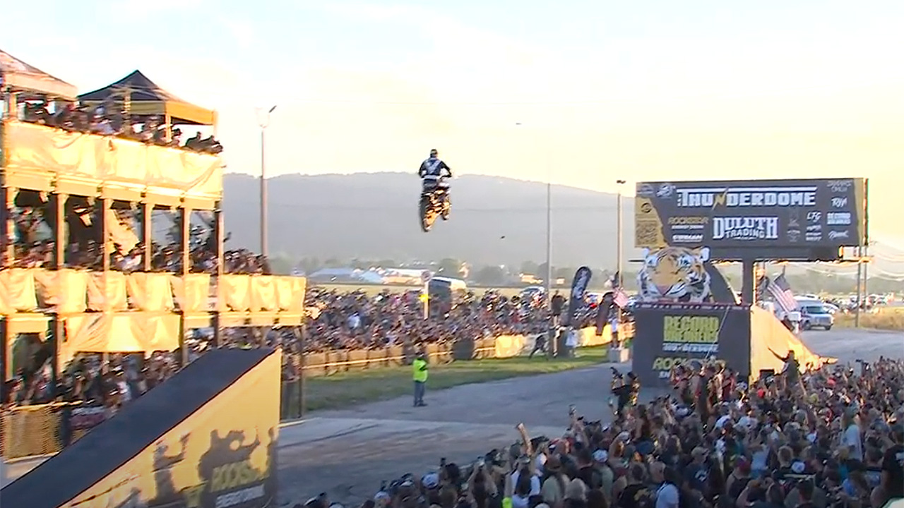 See It: Colby Raha Jumps Record 205 Feet On A Harley Twin At Sturgis ...