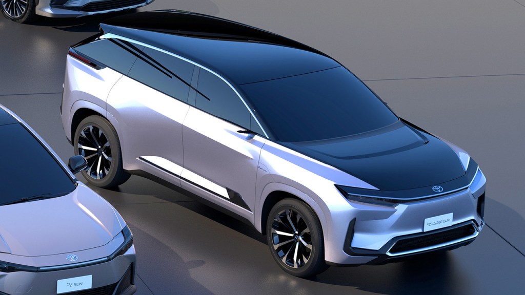 Toyota bZ Large SUV from above