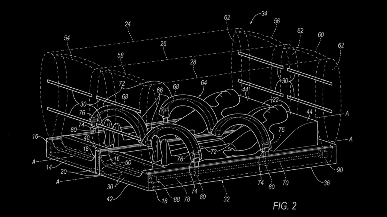 Ford reclined vehicle patent drawing