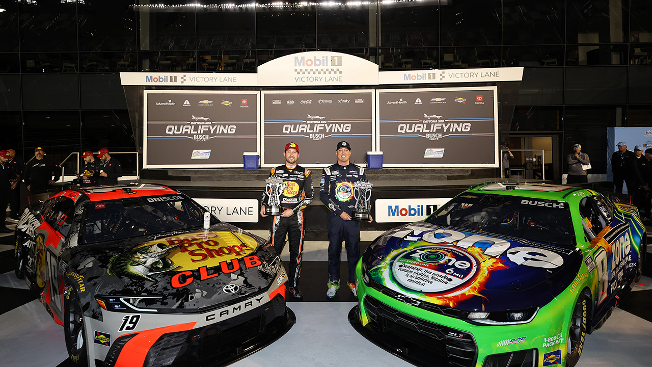 Chase Briscoe and Kyle Busch