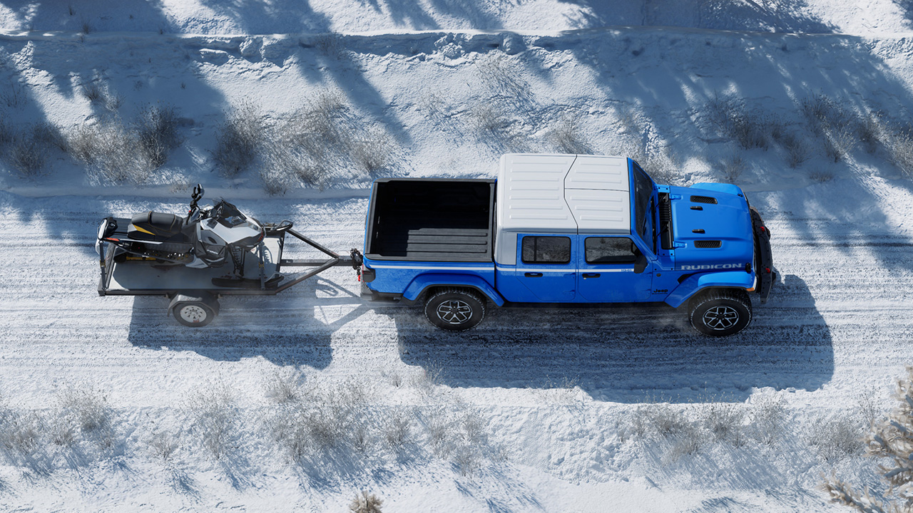 Jeep Gladiator Whitecap top view