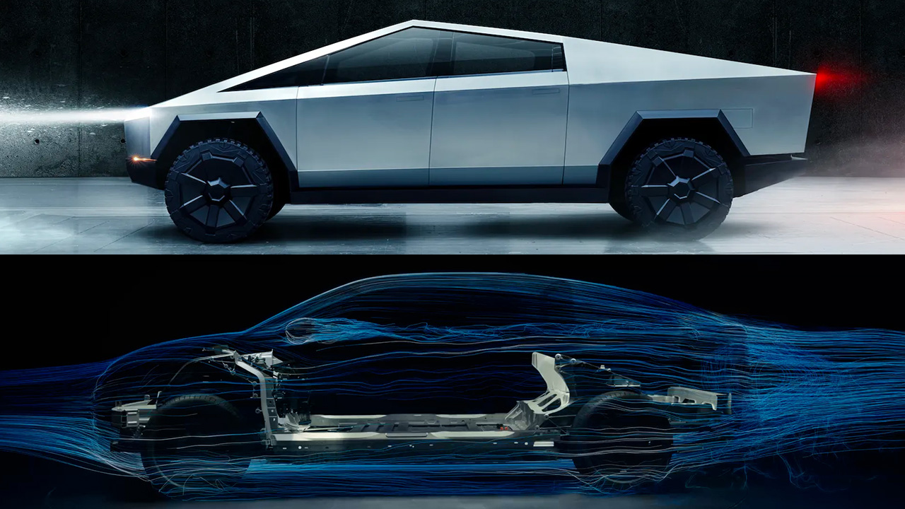 Tesla Cybertruck and Ford Universal Electric Vehicle