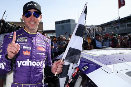 Denny Hamlin at Las Vegas