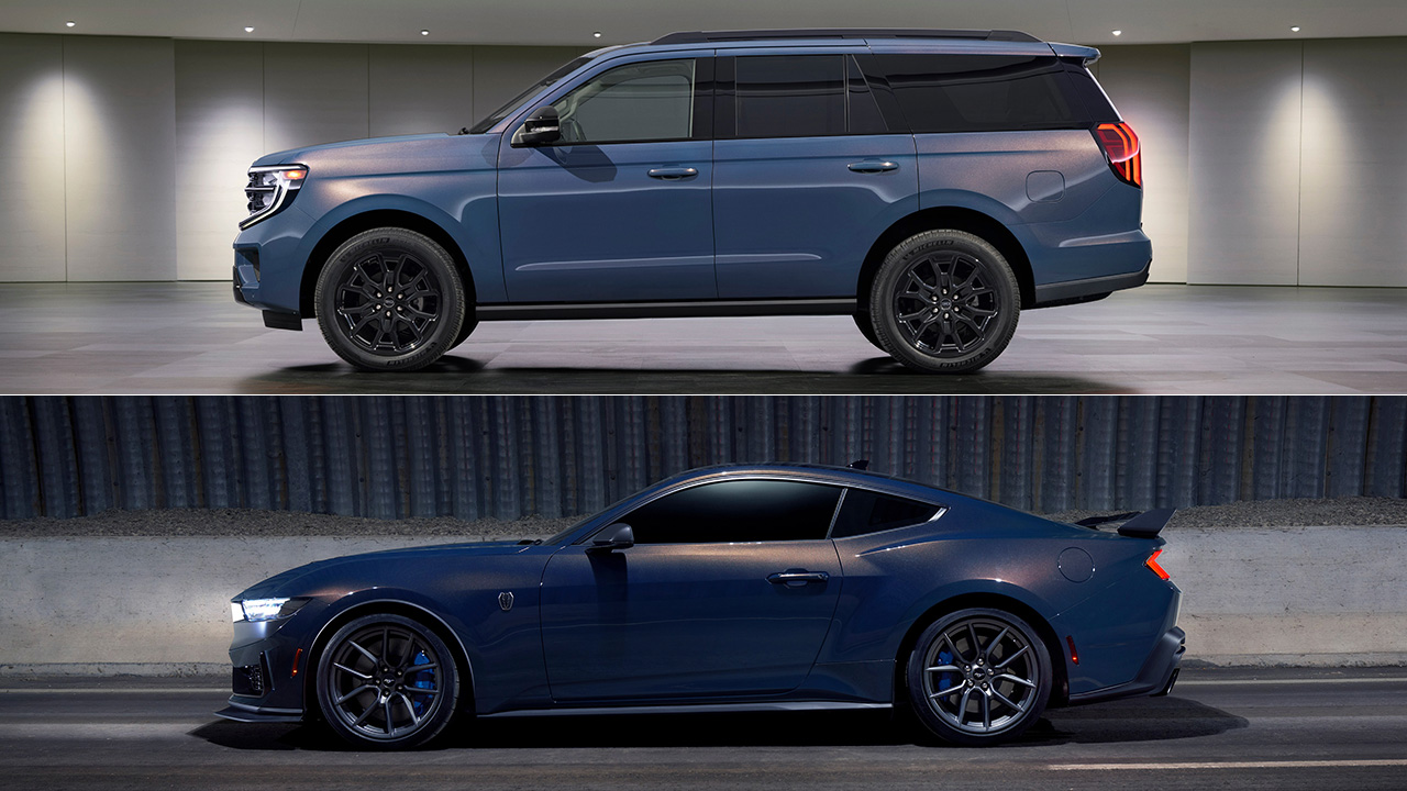 Ford Expedition and Mustang Dark Horse