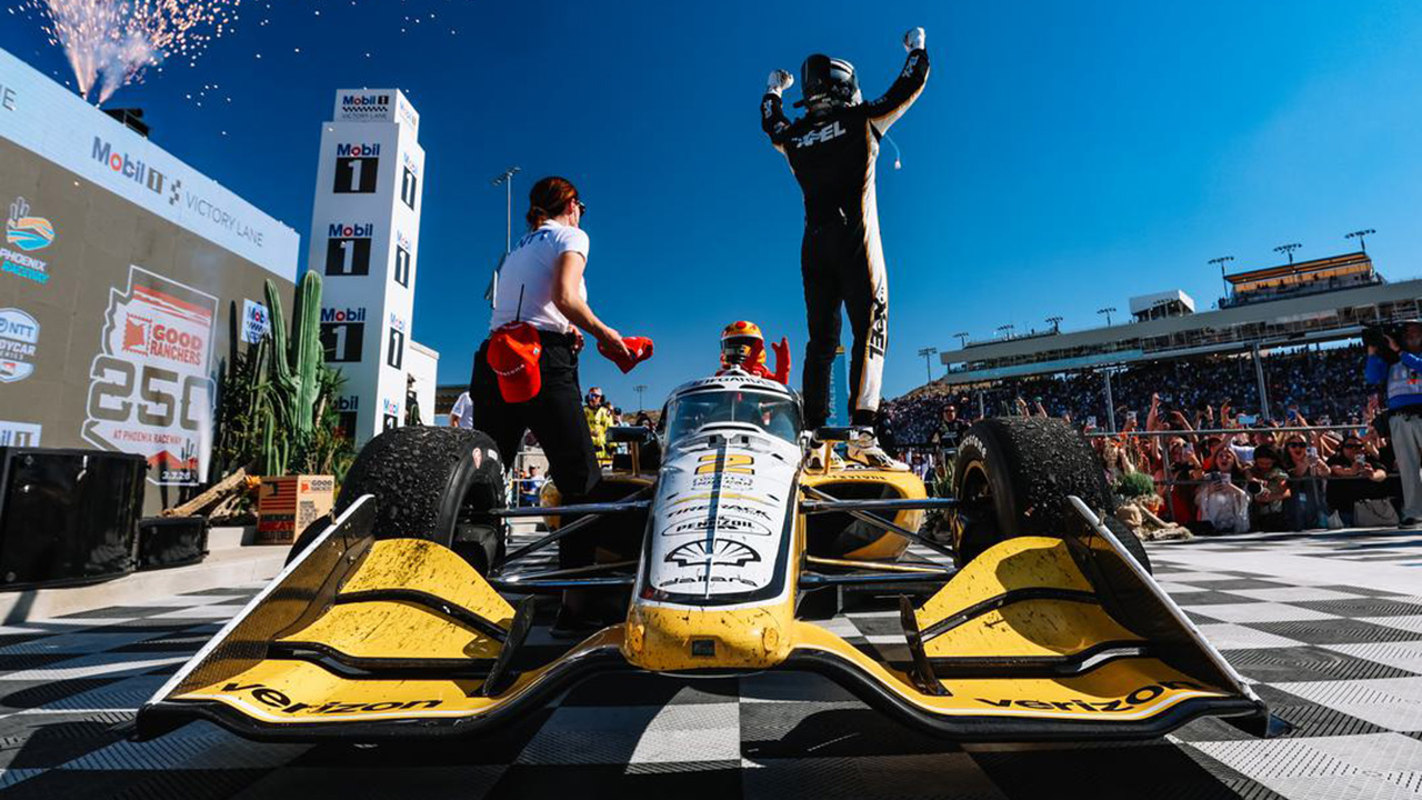 Josef Newgarden at Phoenix Raceway