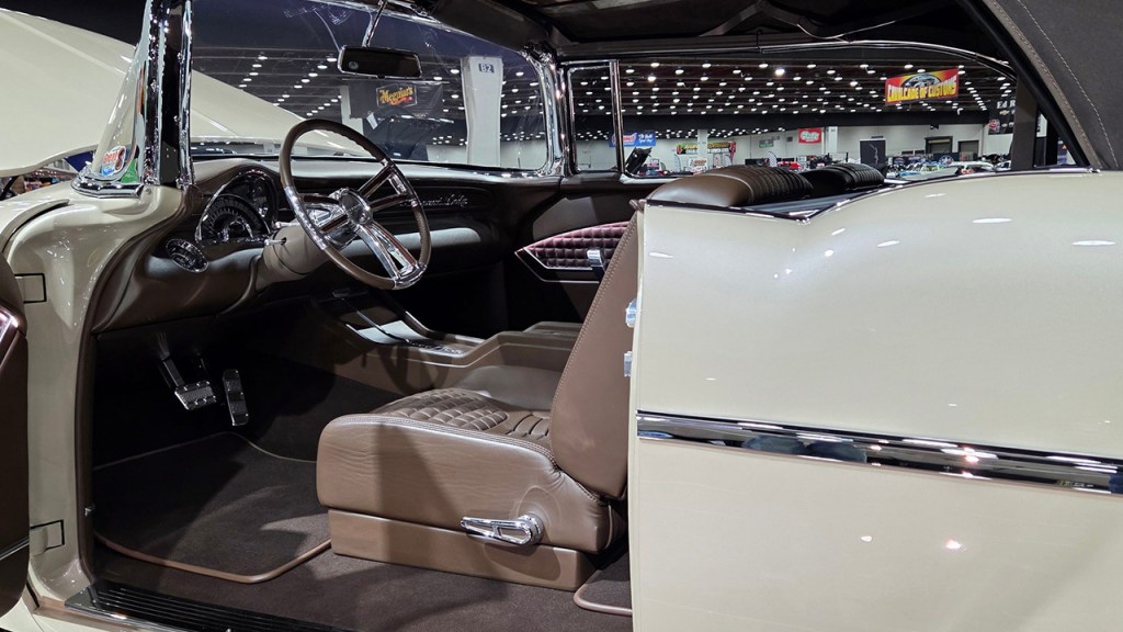 Elegant Lady Chevrolet Bel Air interior