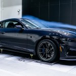 Ford Mustang in a wind tunnel