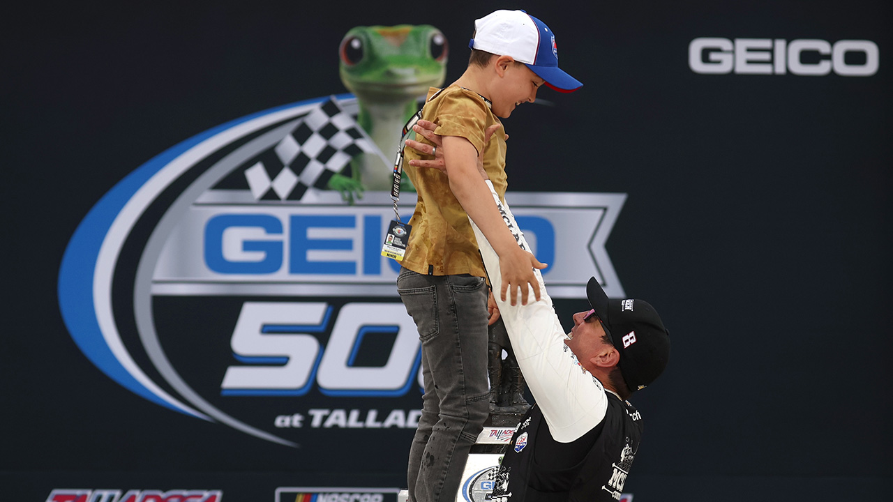 Brexton and Kyle Busch