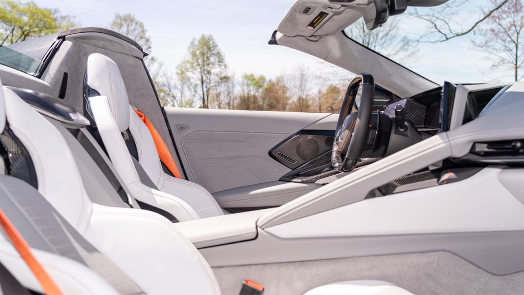 Chevrolet Corvette ZR1X Quail Silver Limited Edition Convertible Interior