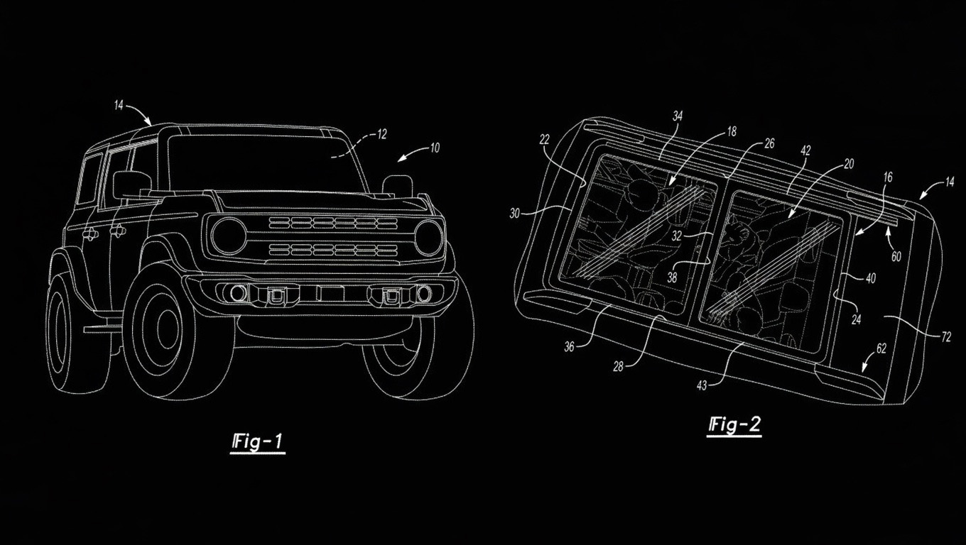 Ford Bronco Glass Roof Patent