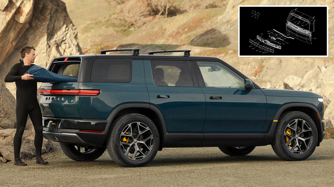 Rivian R2 and Wiper Patent Sketch
