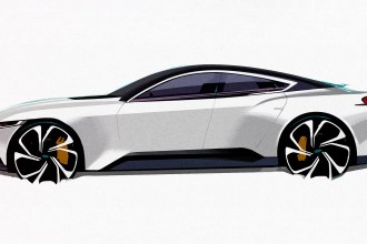 Four-door Ford Mustang Sketch