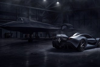 An SR-71 with the Henneessey Blackbird.