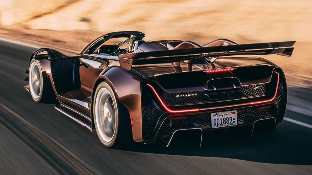 The rear of the Czinger 21C Spyder.