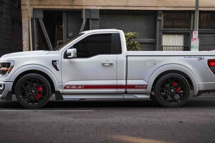 The Shelby F-150 Super Snake Sport in profile.