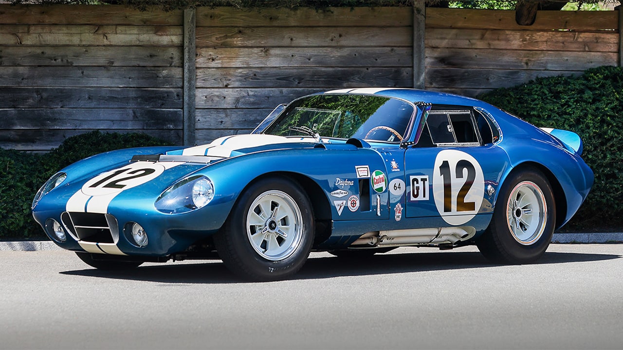 The record-setting 1964 Shelby Cobra Daytona Coupe.